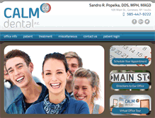 Tablet Screenshot of calm-dental.com